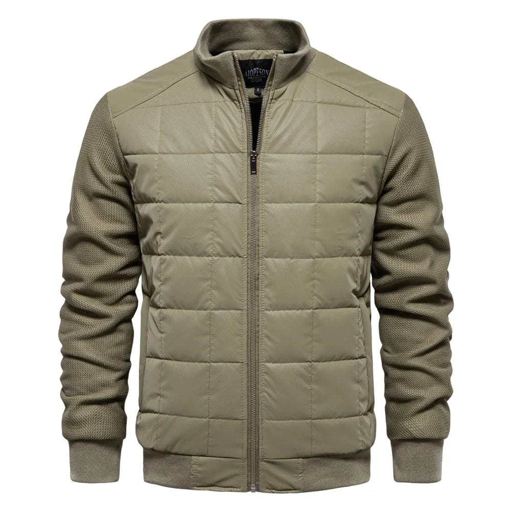 Men's Quilted Winter Jacket With Warmth And Classic Quilting For Outdoor And Everyday Wear