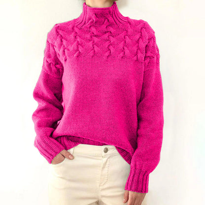 Milly Knitted Turtleneck Sweater For Women Warm Cozy Durable Soft Yarn Winter Fashion Essential For Stylish Everyday