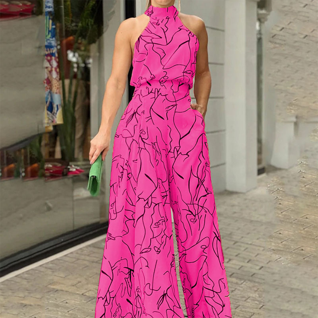 Women's Maxi Dress - Halterneck - Long and Flowing Fit - Elegant and Comfortable