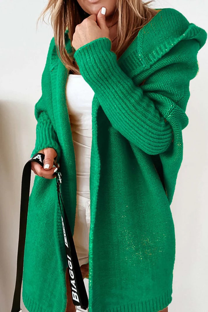 Oversized Knitted Hoodie Vest For Women Cozy Comfort And Casual Everyday Wear Essentials