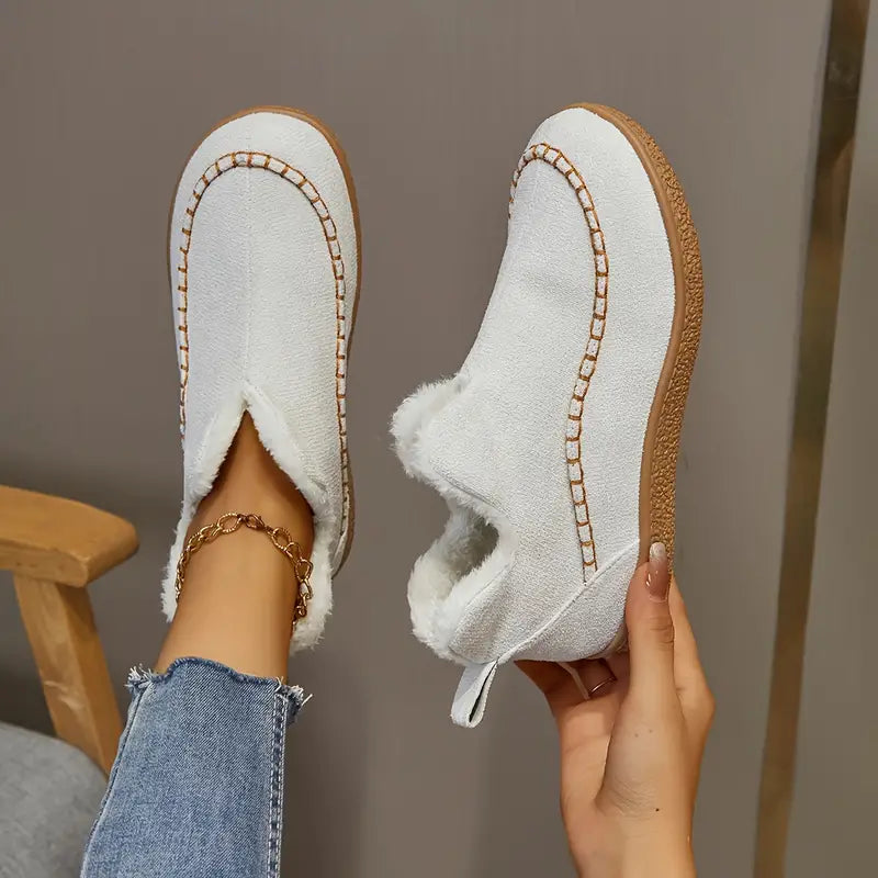 Round Toe Ankle Boots for Women – Stylish & Cozy Comfort