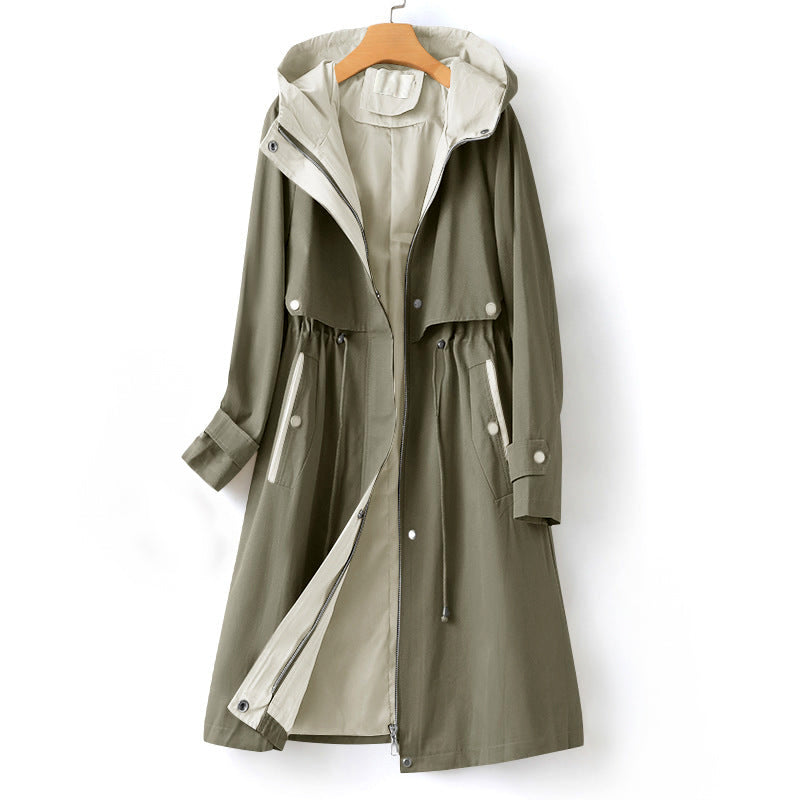 Women’s Lightweight Rain Trench Coat | Long
