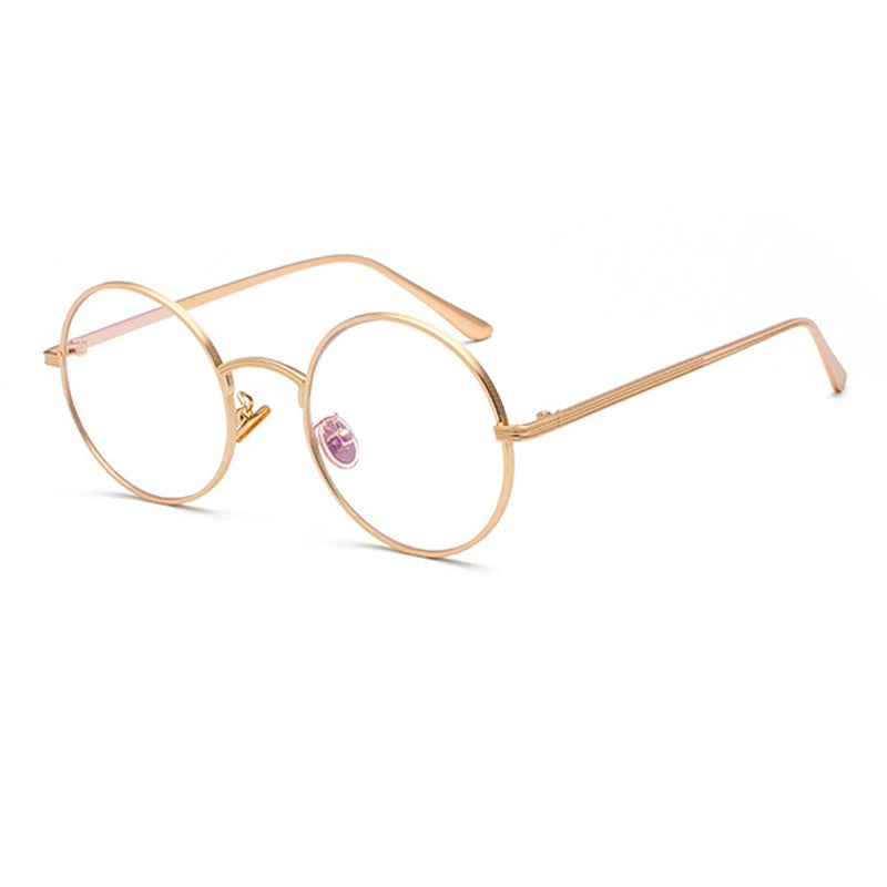 Round sunglasses for men with metal frame