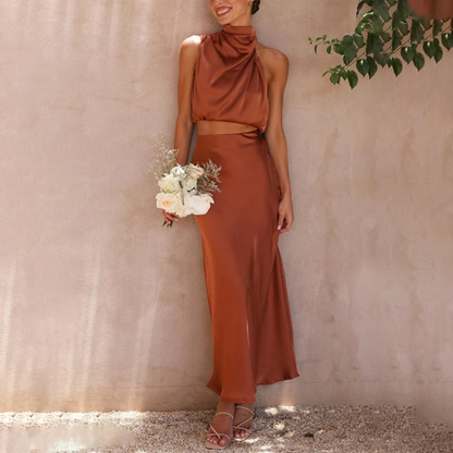 Women's Maxi Skirt and Top Set