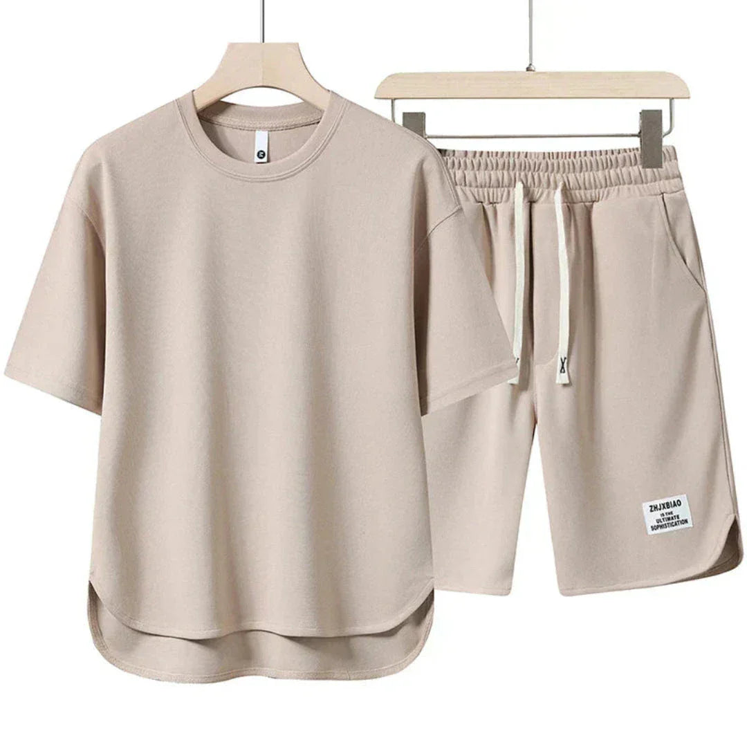 Ryder Casual Summer Co Ord Set With Oversized Tee And Drawstring Shorts For Women