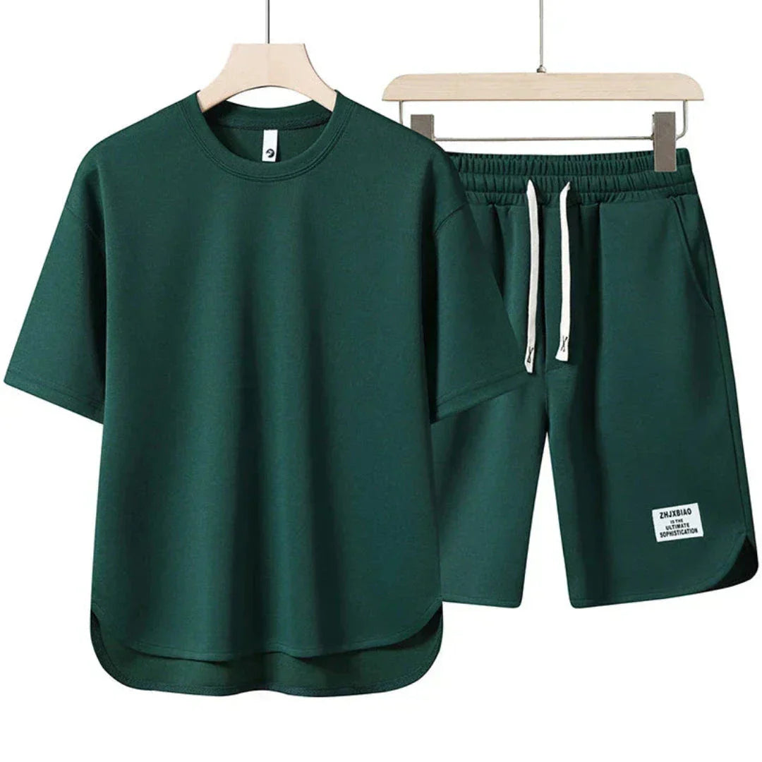Ryder Casual Summer Co Ord Set With Oversized Tee And Drawstring Shorts For Women