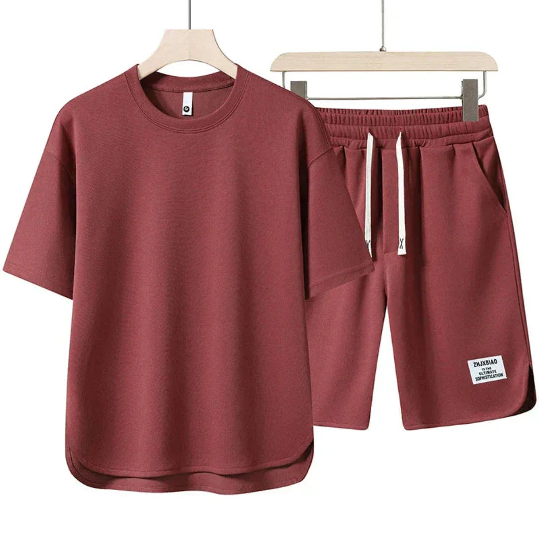 Ryder Casual Summer Co Ord Set With Oversized Tee And Drawstring Shorts For Women
