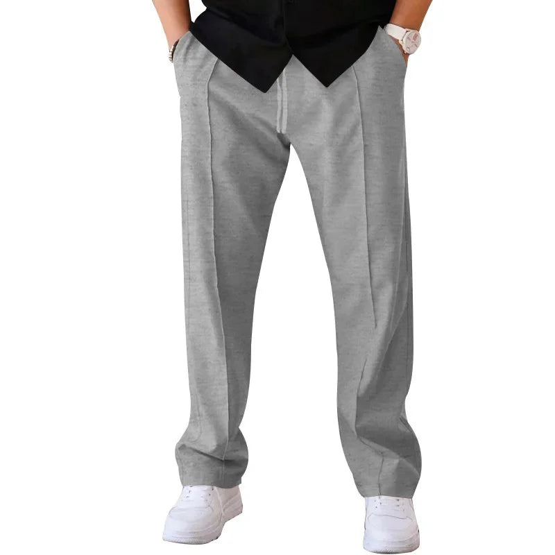 Dylan Men's Loose-Fit Formal Trousers By TrendAura Navy Blue Dress Pants For Business Meetings And Formal Events