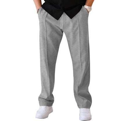 Dylan Men's Loose-Fit Formal Trousers By TrendAura Navy Blue Dress Pants For Business Meetings And Formal Events