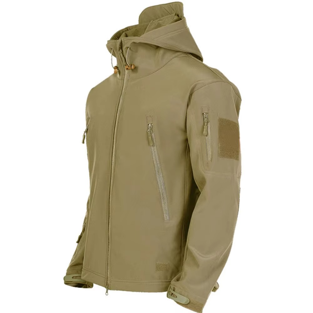 Men's Tactical Soft Shell Military Jacket Windproof Waterproof Hooded Combat Coat For All Weather Outdoor Missions