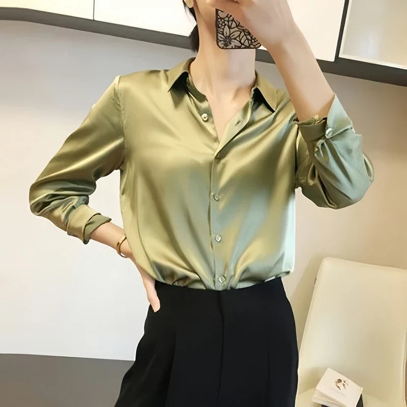 Sanne | Stylish Satin Blouse for Women
