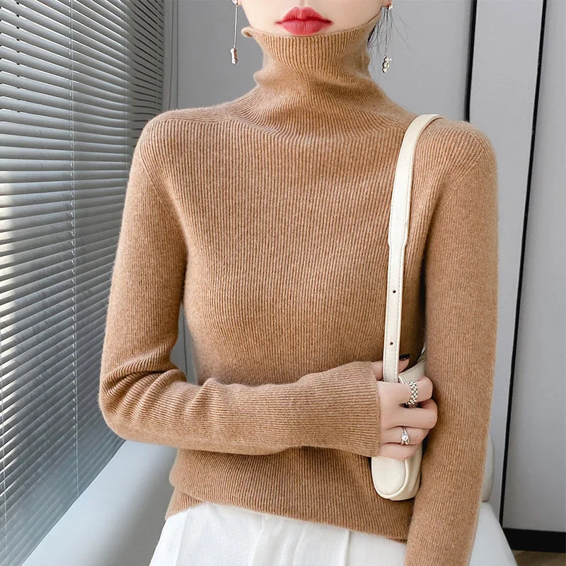 Nicky Wool Turtleneck Sweater For Cold Weather Lovers Timeless Classic Warmth For All Styles