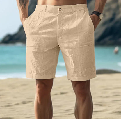 Max Linen Shorts For Men Breathable Tailored Comfort Modern Beachwear Ideal For Summer Style Enthusiasts