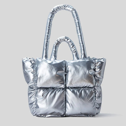 TrendAura Jorlin Shoulder Bag - Plush Quilted Design With Silky Satin Finish And 20in Length