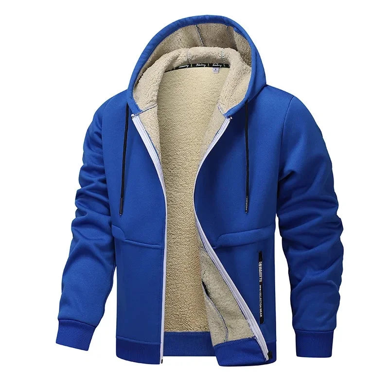 Men's Casual Winter Jacket Versatile Warmth With Full Front Zipper And Soft Lining For Everyday City Wear