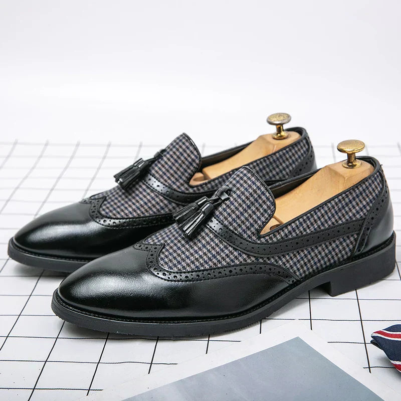 Vintage Style Mens Loafers Elegant Slip Ons For Office And Leisure Everyday Comfort And Class