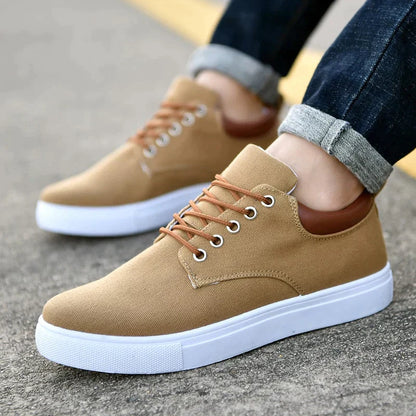 Max Men's White Sneakers for All Day Comfort and Sharp Style, Everyday Casual and Office Ready