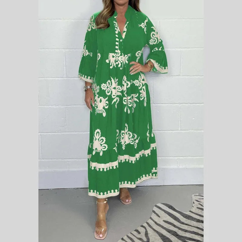 Namira Printed Dress For Women Loose Fit Seven Colors