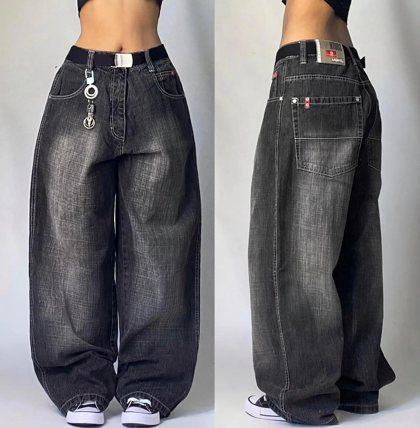 Women’s Winter Baggy Pants | High Waist Wide-leg
