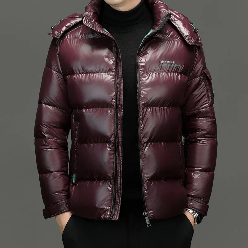 Men's Winter Puffer Jacket With Quilted Waist For Sharp Urban Silhouette And Everyday Warmth