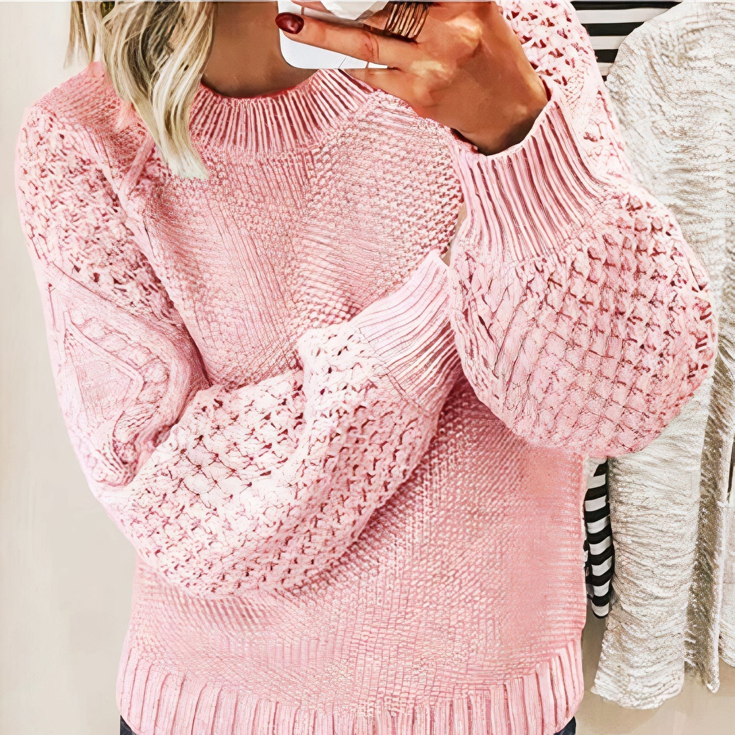 Bella Knit Sweater Cozy Elegant For Women