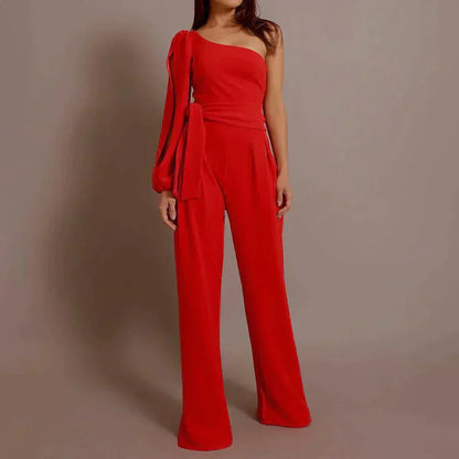 Mei Asymmetrical Draped Sleeve Blouse For Women With Soft Elastane Comfort And Flattering Fit