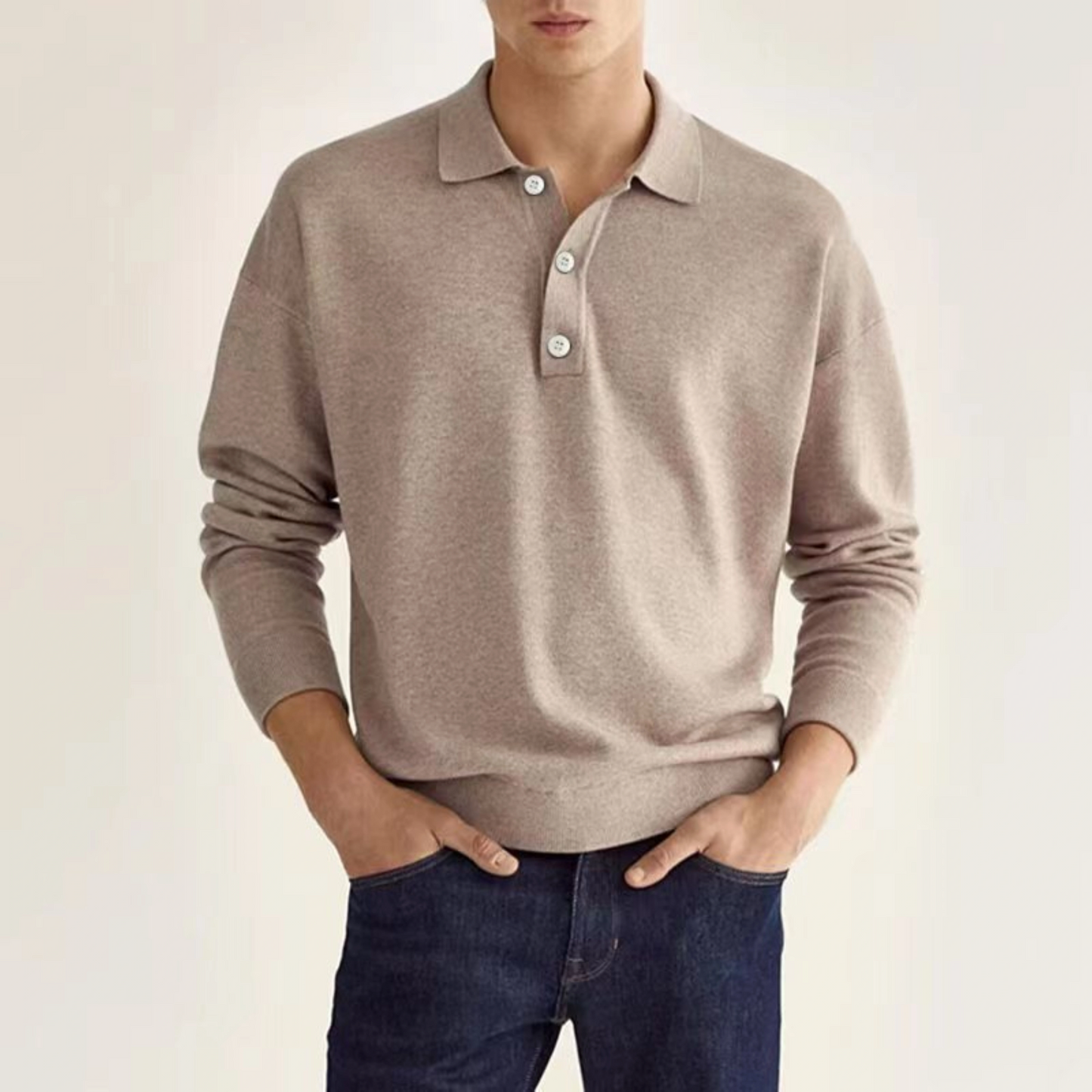 Grant Estate Wool Polo Shirt for Men by TrendAura Wool Cotton Blend Soft Breathable Classic Lapel Collar