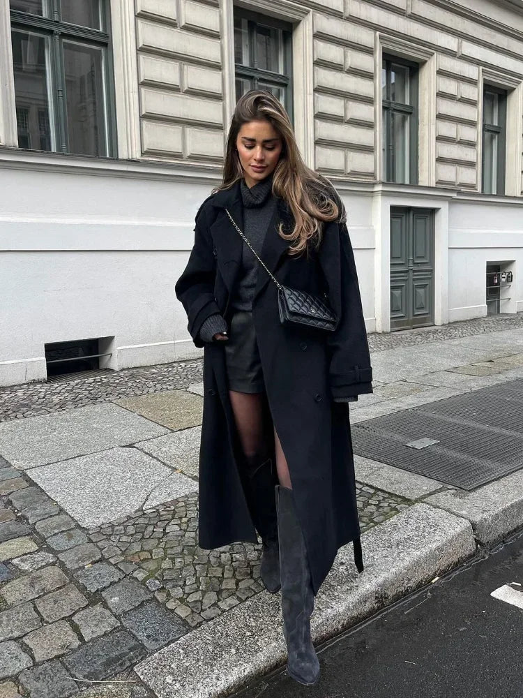 Jemma Oversized Wool Coat For Women With Ultra Soft Warmth And Trendy Everyday Style