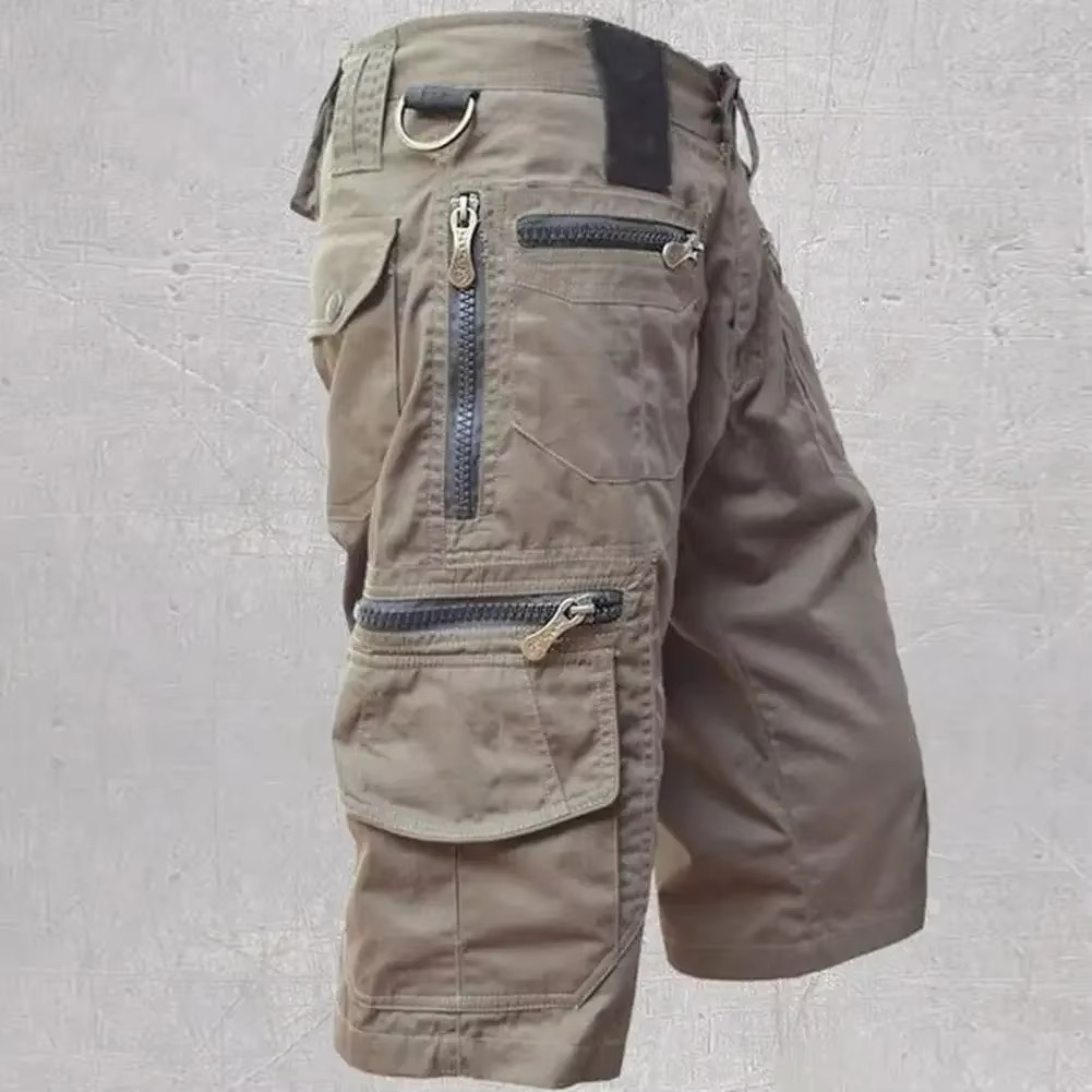 TrendAura Mens Tactical Cargo Shorts With Multi Pockets Military Style Straight Fit For Summer