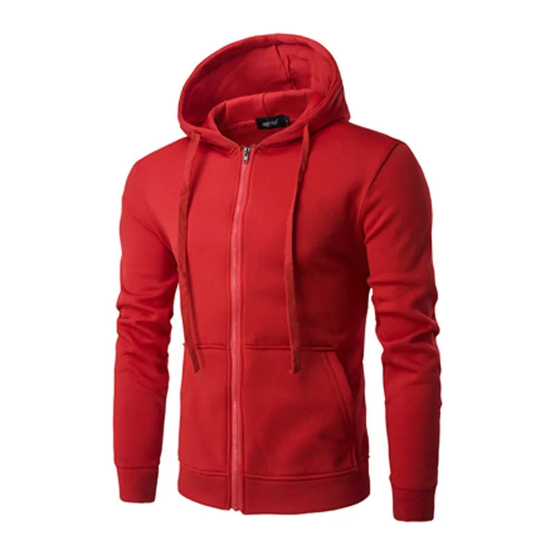 Keith Men's Classic Zip Up Street Hoodie For Everyday Warmth And Urban Style All Season