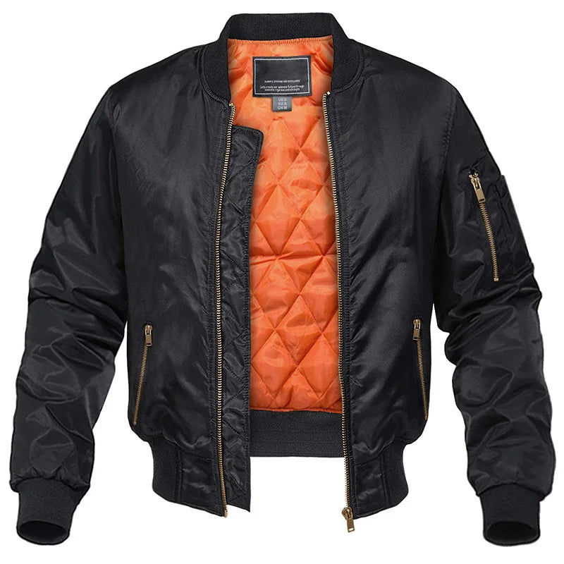 Mens Quilted Bomber Jacket Warmth And Style