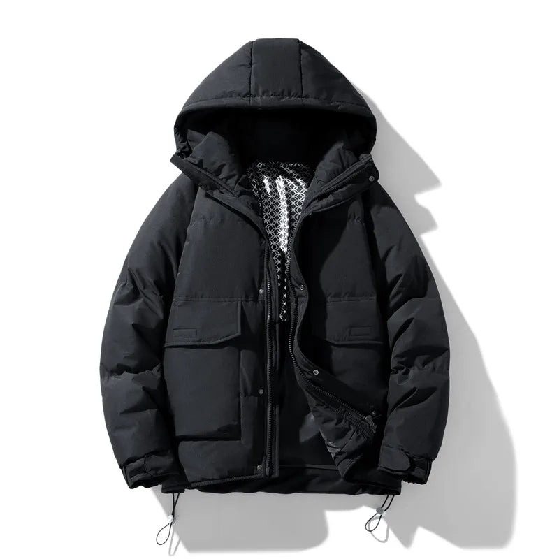 Jacky Waterproof Winter Jacket For Men With Hood All Weather Warmth And Windproof Protection