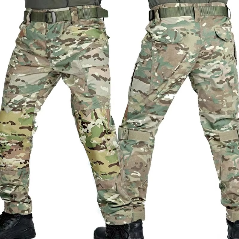 TrendAura Men's Tactical Cargo Pants Waterproof Multi Pocket Wear Resistant Outdoor Training Trousers