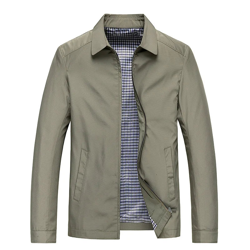Varsity Men's Lightweight Casual Jacket For Urban Professionals - Effortless Style, Versatile Comfort