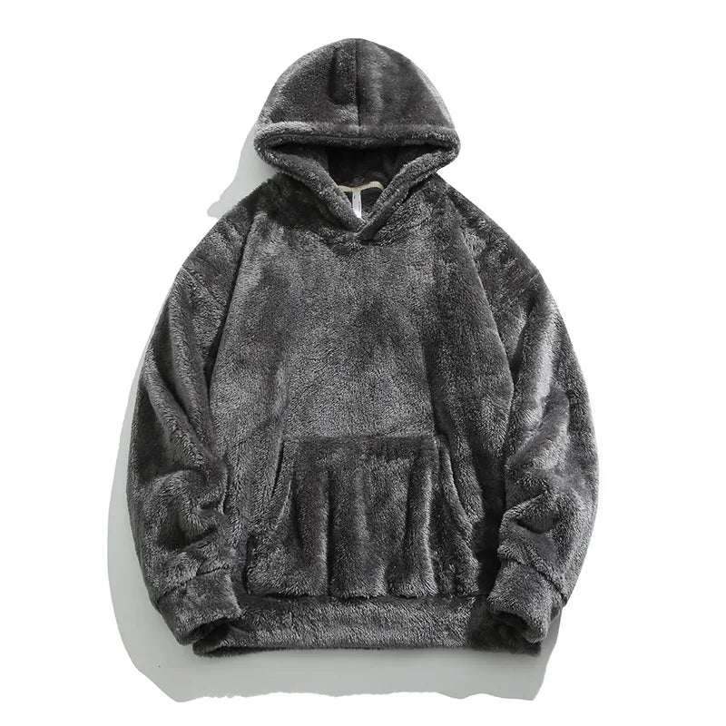 TrendAura Calder Mens Oversized Fleece Hoodie Soft Interior Relaxed Fit Drawstring Hood