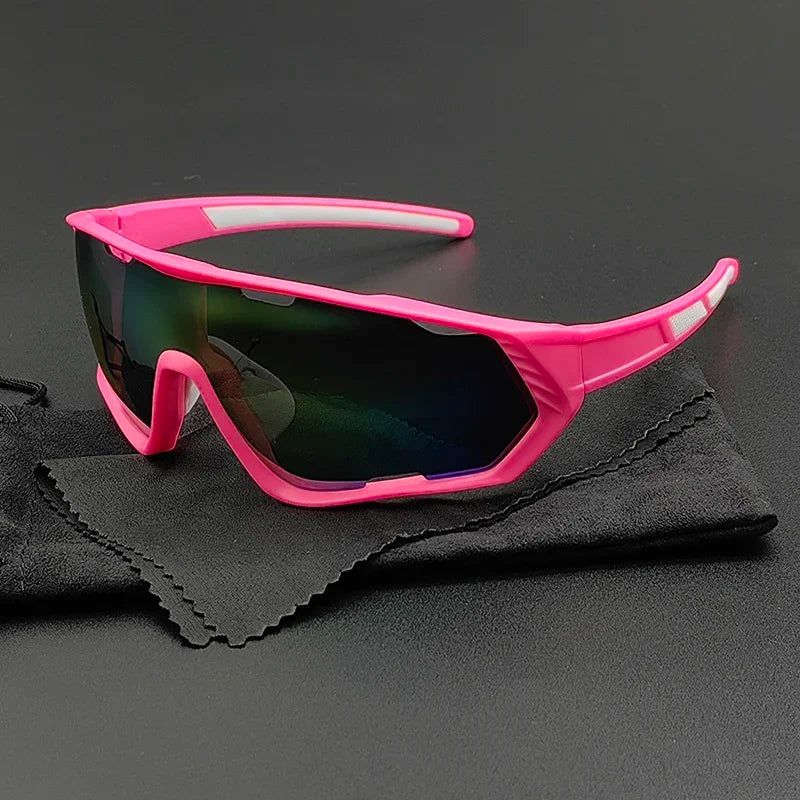 TrendAura Peak View Sunglasses - Durable Polycarbonate Lenses For Outdoor Enthusiasts With Non-Slip Nose Pad