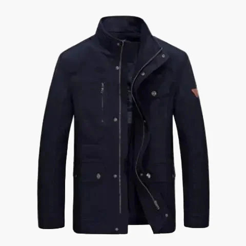 Mens Outdoor Jacket For Men Versatile Transitional Layer With Stand Up Collar And Multiple Pockets