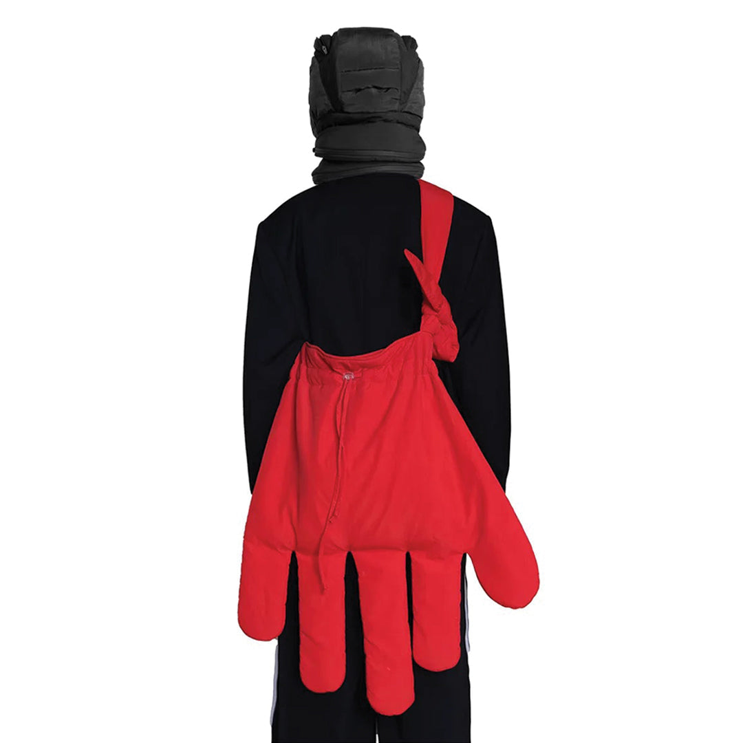 TrendAura Glove Crossbody Bag Avant Garde Nylon Design With Large Compartment And Drawstring Closure