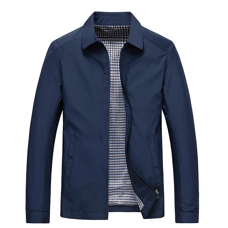Varsity Men's Lightweight Casual Jacket For Urban Professionals - Effortless Style, Versatile Comfort