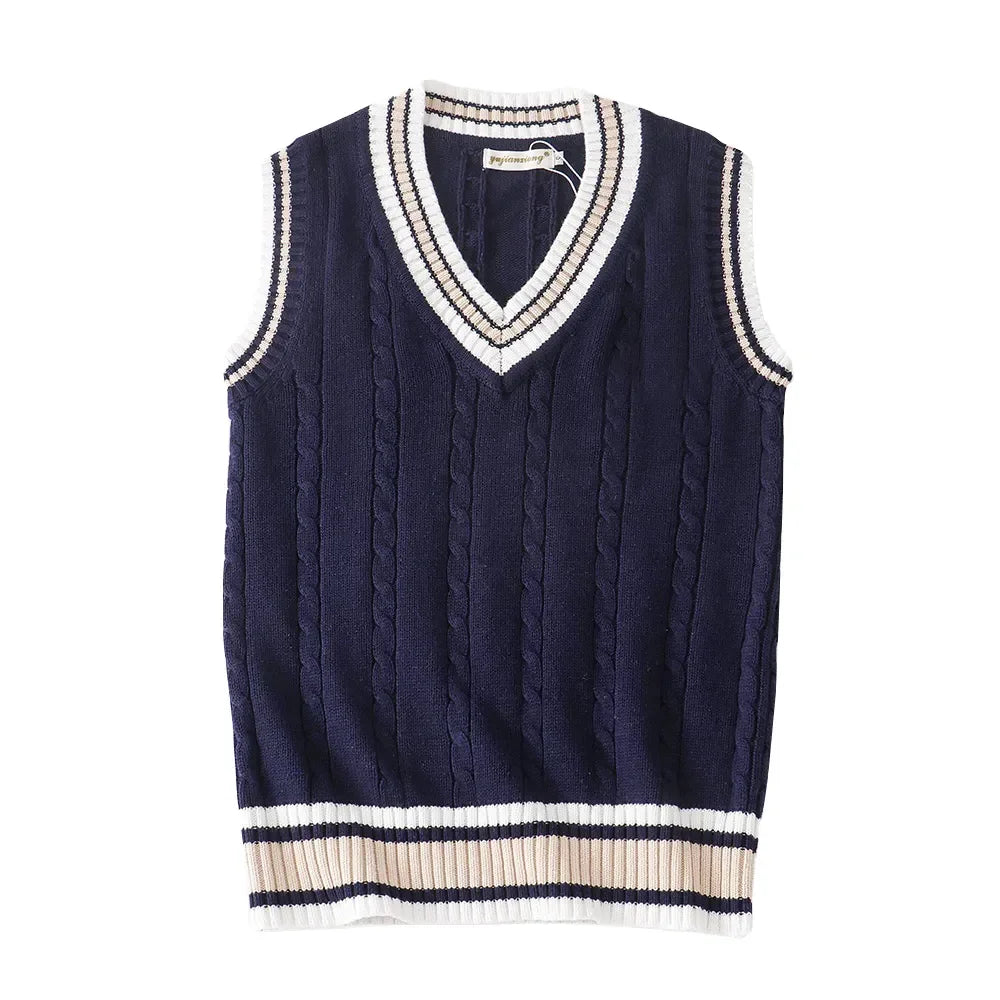 Christof - Sleeveless V-neck knitted sweater for men