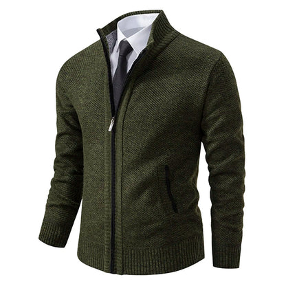 TrendAura Men's Fleece Vest Slim Fit Stand Collar Zipper Soft Warm Layering Outerwear