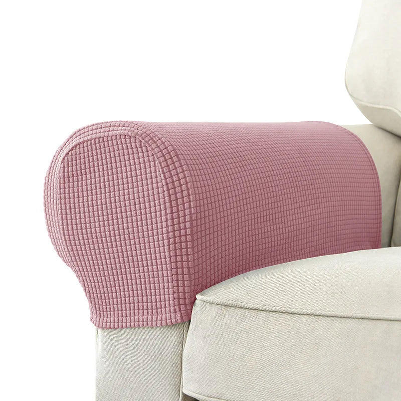Textured Stretch Armrest Cover in Gray