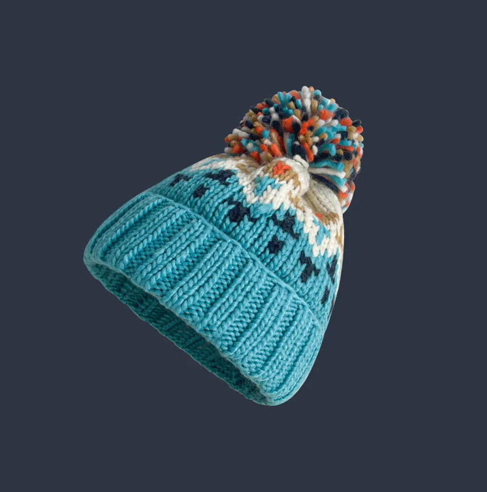 Women's Winter Beanie with Pom Detail and Soft Knit