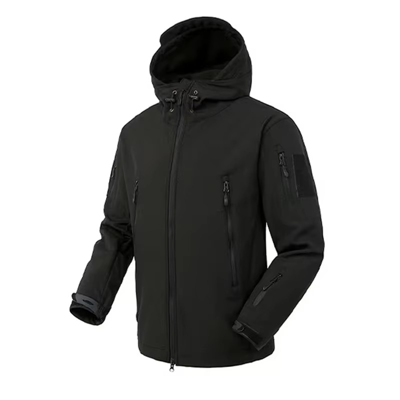 Mens SoftShell Waterproof Fleece Jacket For Hiking Camping And Winter Adventures Thermal Insulated Outerwear