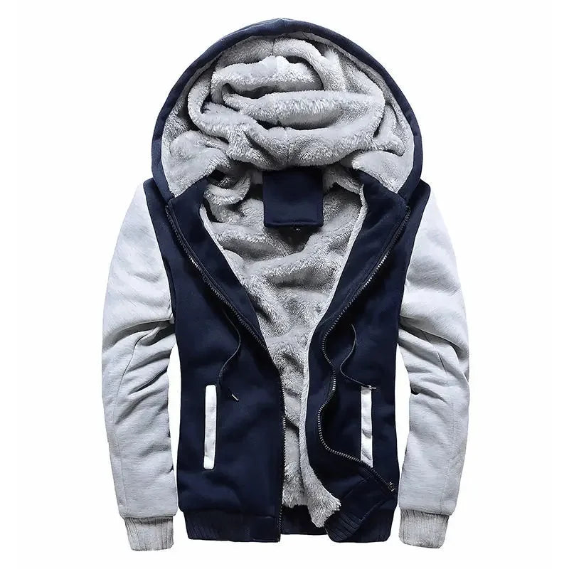 Mens Quilted Hooded Jacket For Cold Weather Ultimate Warmth And Durable Insulation