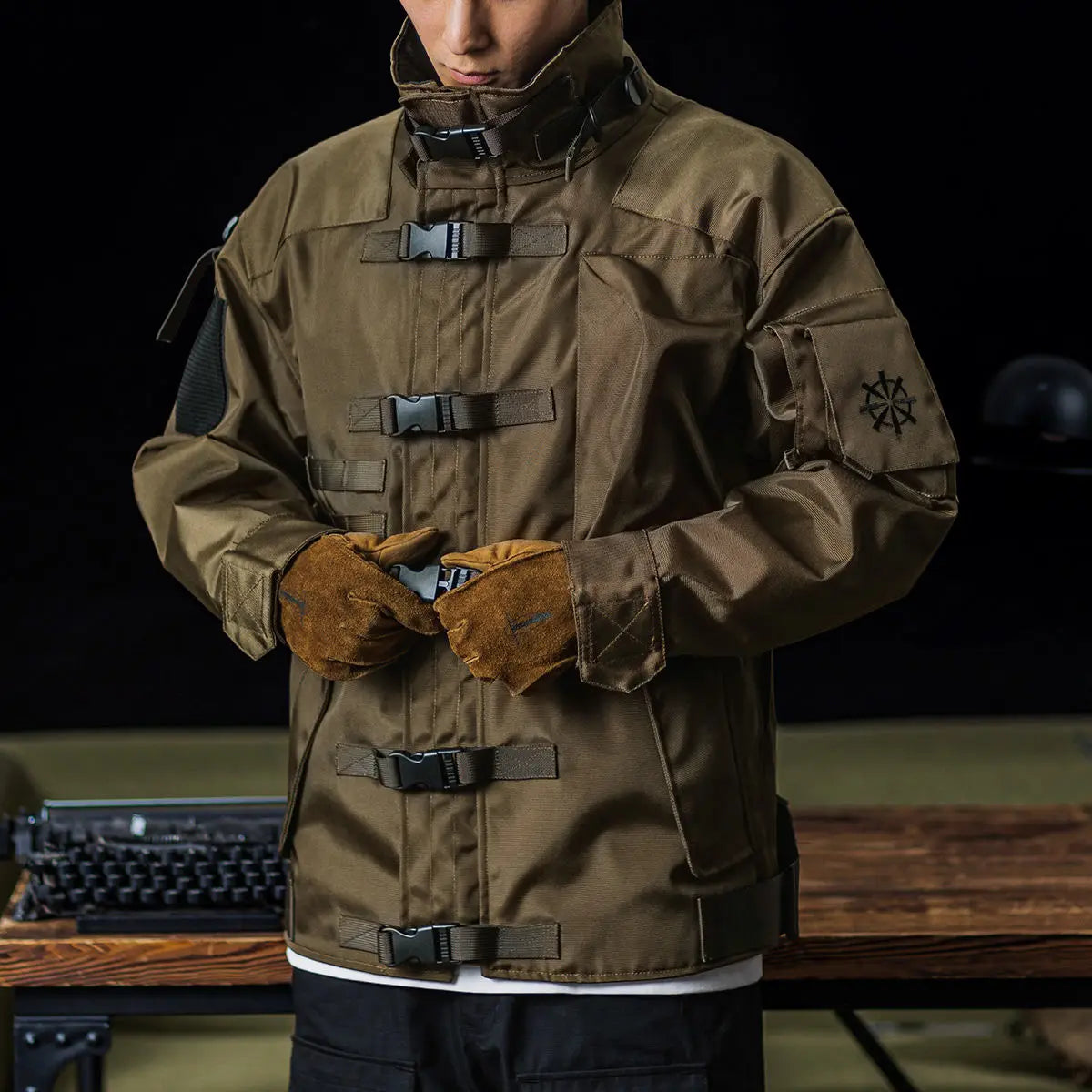 TrendAura Martial Tactical Jacket for Men Waterproof Military Grade Outerwear with Adjustable Fit and Multiple Pockets