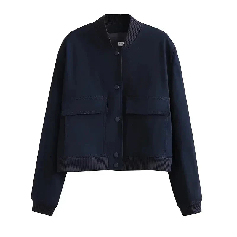 Ella | Women’s Casual Bomber Jacket with Pockets