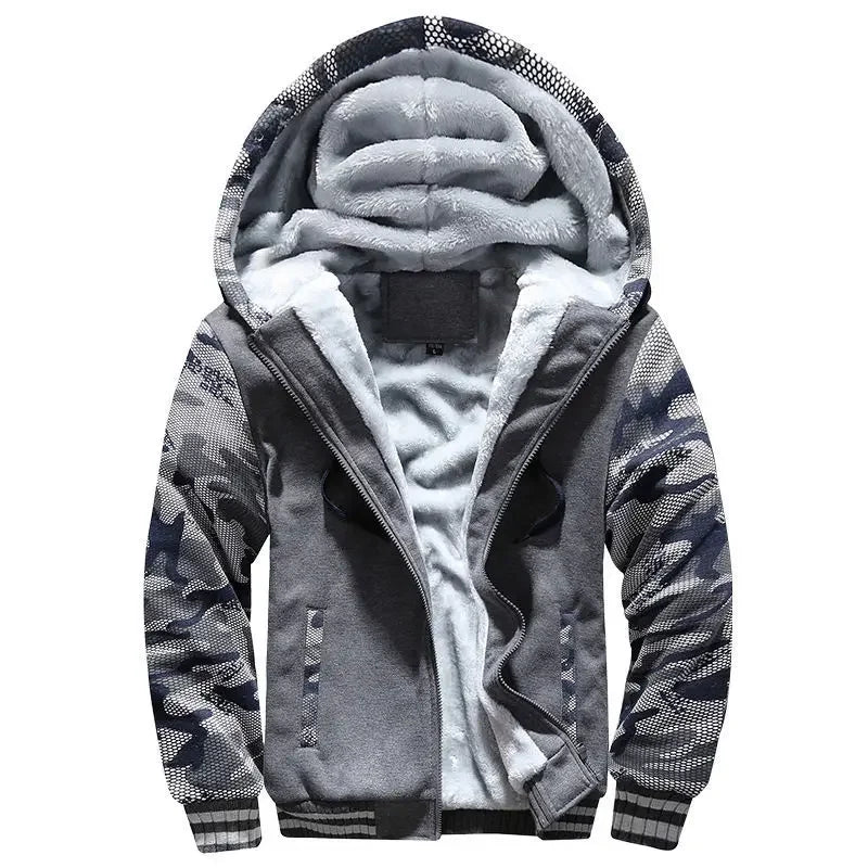 Mens Quilted Hooded Jacket For Cold Weather Ultimate Warmth And Durable Insulation