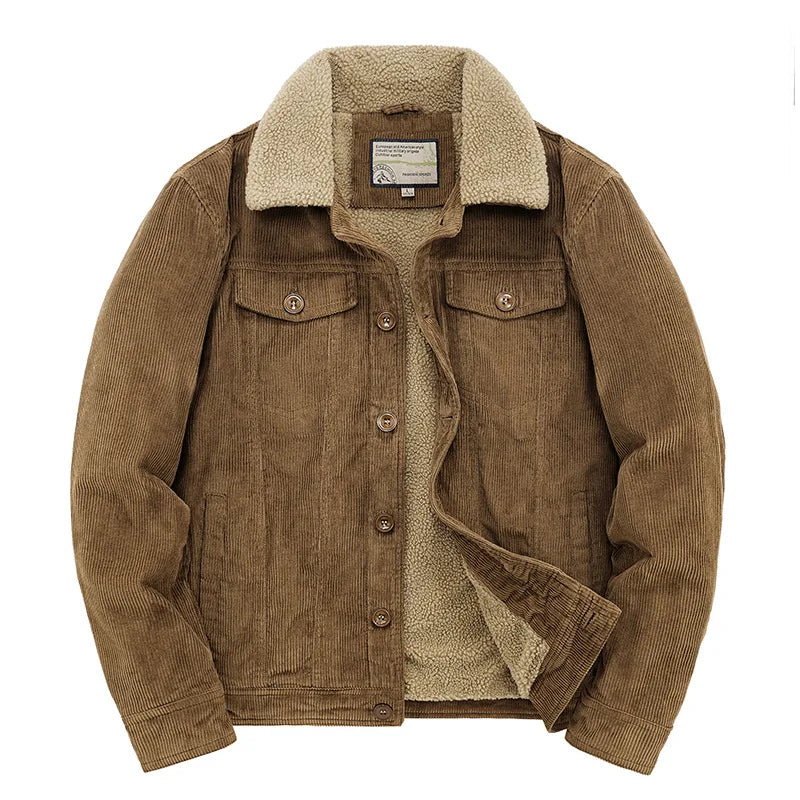 Logan Men's Casual Windbreaker With Quilted Cotton Lining For Warmth And Wind Protection
