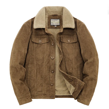 Logan Men's Casual Windbreaker With Quilted Cotton Lining For Warmth And Wind Protection